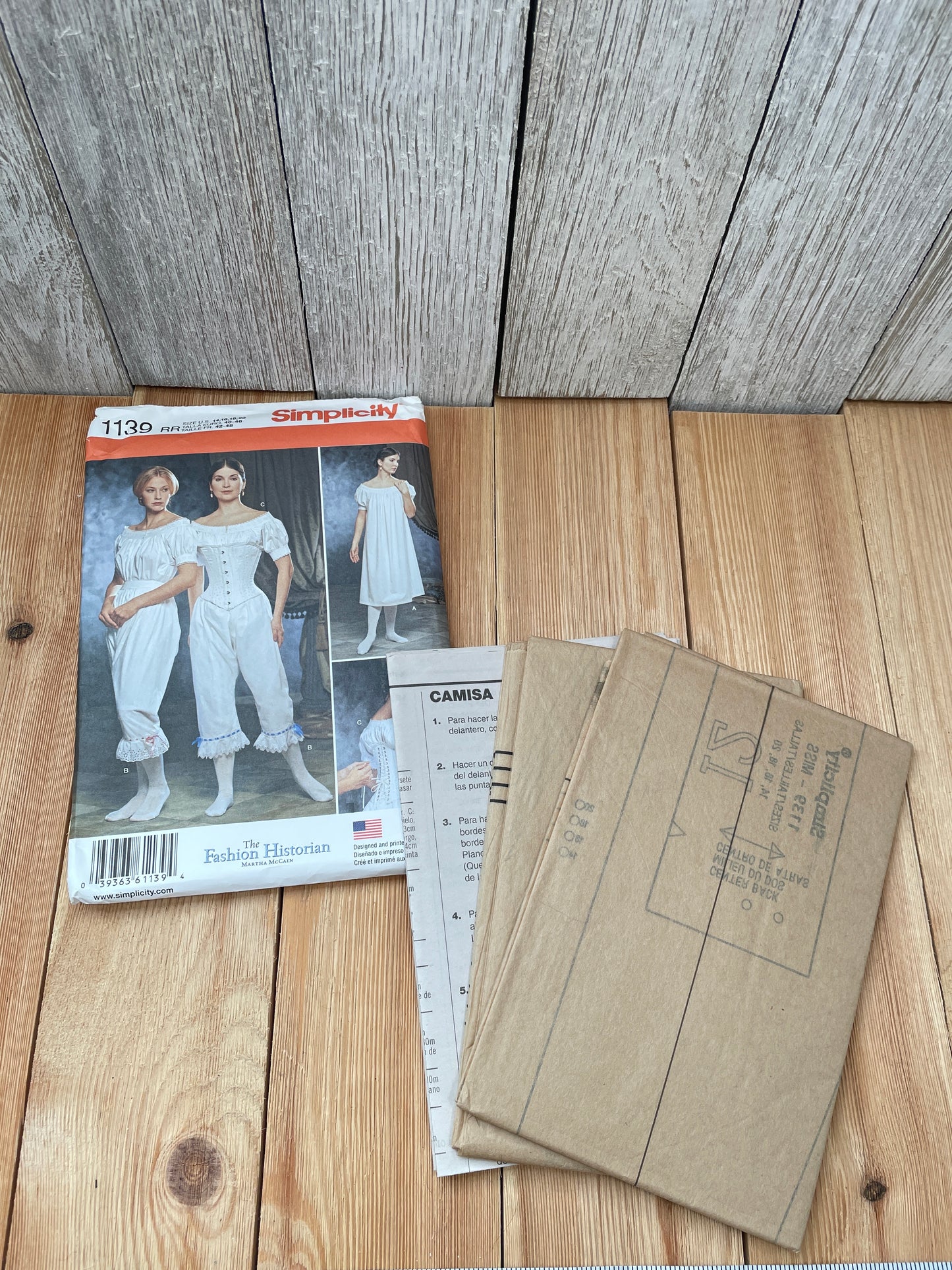 Simplicity 1139 Authentic Civil War Undergarments Costume Pattern Size 14-20 UNCUT FF Halloween
