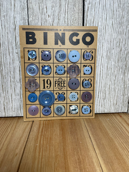 Vintage Button Lot on Bingo Card U PICK Antique Quirky Cute