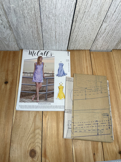 McCall's M8111 R10619 Misses Summer Dress Size 6-14 Uncut FF Sewing Pattern