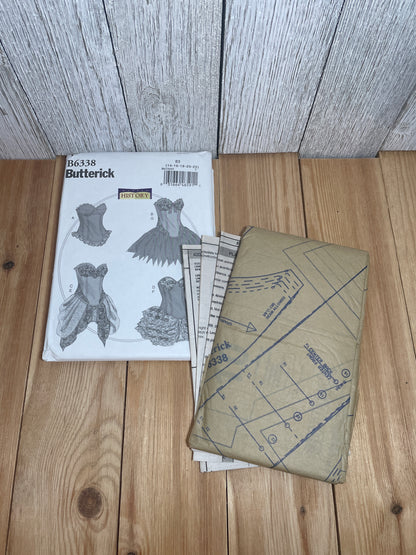 Butterick B6338 Making History Historical Fairy Bodice and Skirt Dance Costume Pattern Size 14-22 UNCUT FF