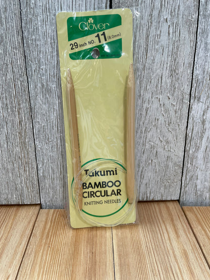 Clover Bamboo Circular Knitting Needles in Original Packaging (U Pick Size)
