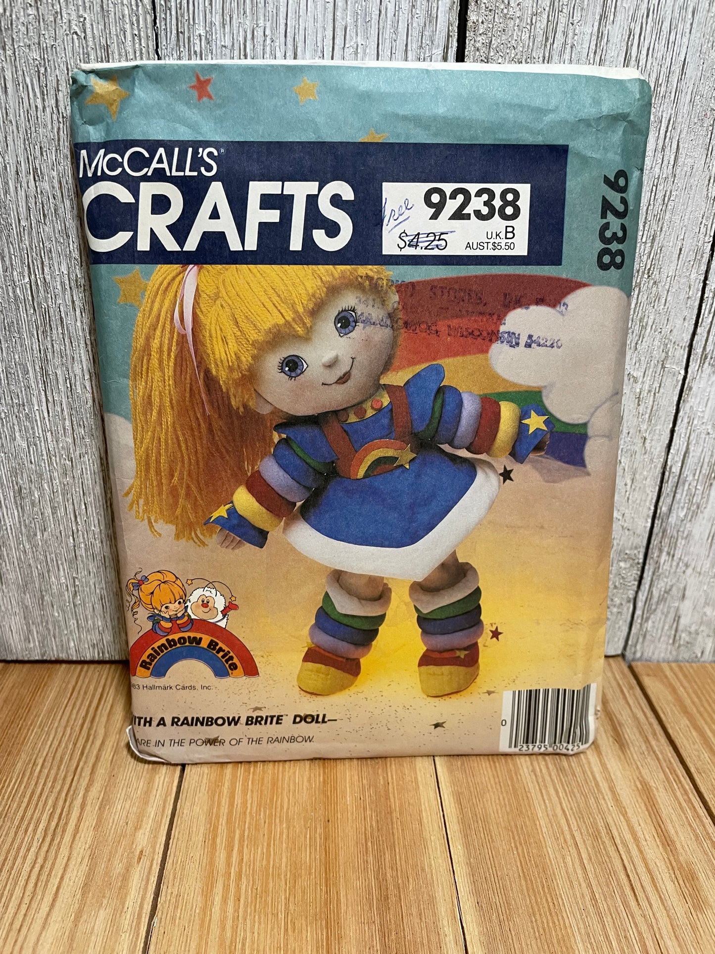 McCalls Crafts 9238 18" Rainbow Brite Doll Pattern UNCUT FF