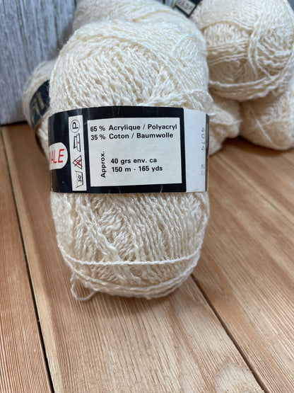 Vintage Sofil Matinale Made in France Ivory 6 Skein Bundle 4014 23
