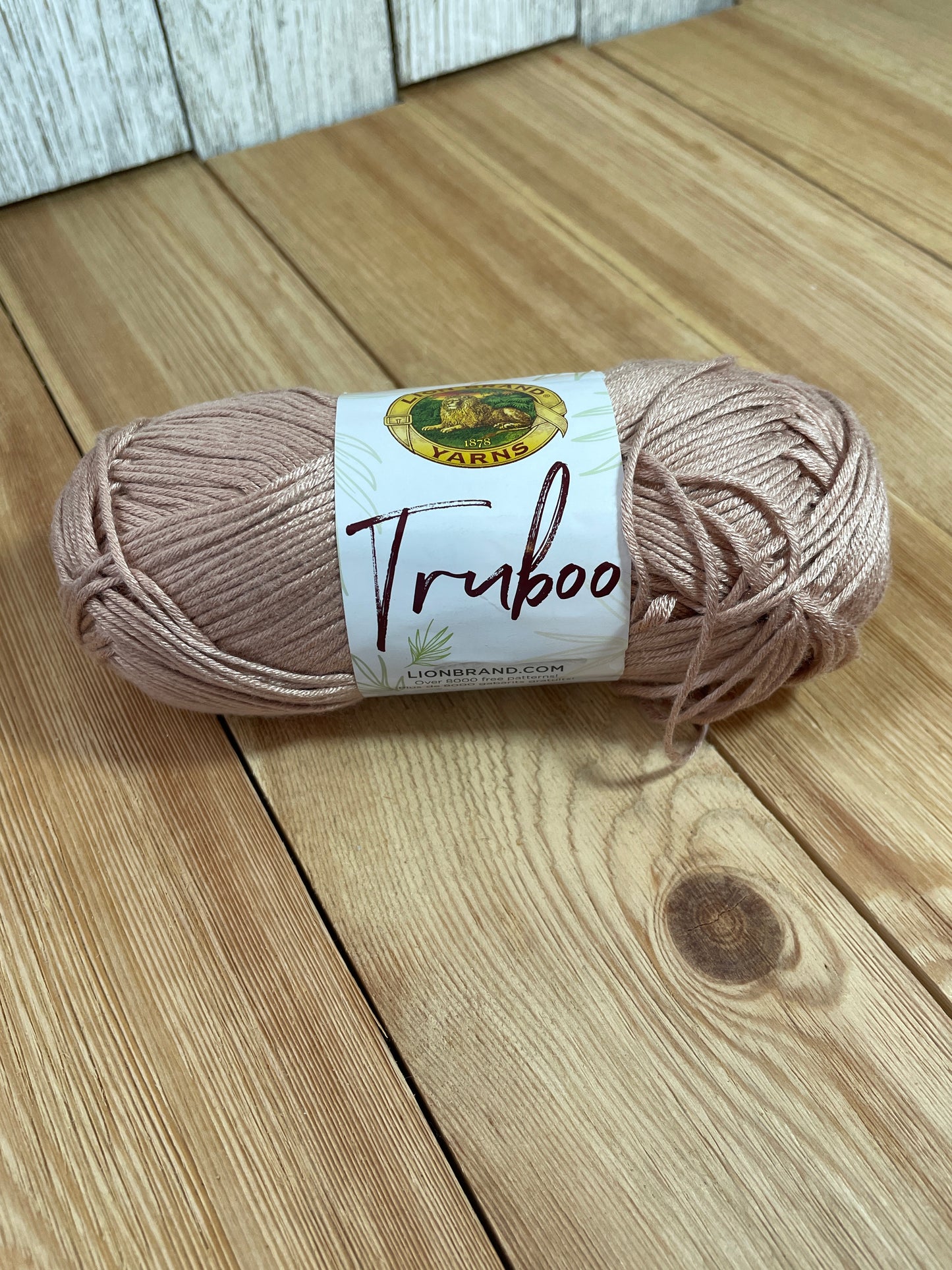 Lion Brand Truboo 100% Bamboo Yarn Silver Tan (U PIC COLOR)