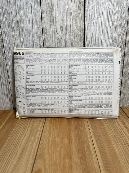 Simplicity 9966 Maiden, Princess Medieval Renaissance Gown Size 6-12 Pattern UNCUT FF Halloween Costume