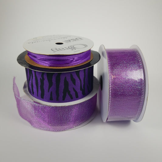 Purple ribbon bundle 4 spools