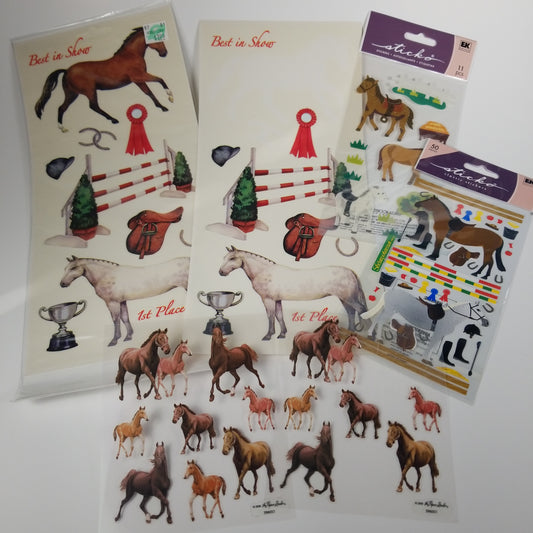 Horse sticker bundle 6 sheets