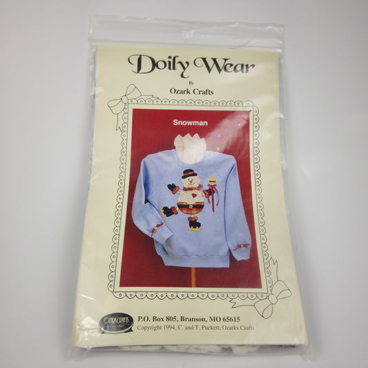 Doily Wear Snowman Kit Christmas