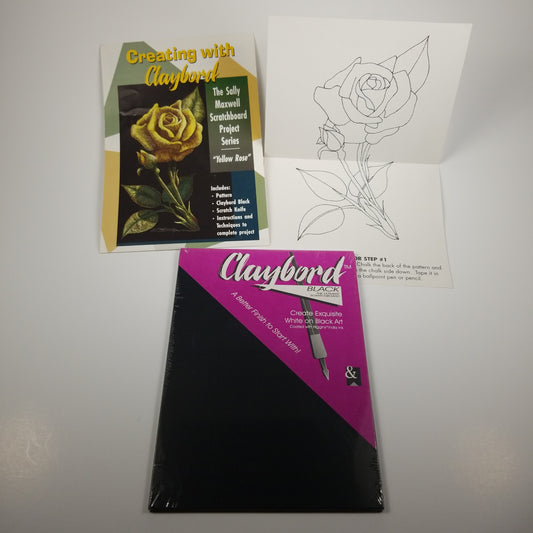 Clay Board Yellow Rose Kit