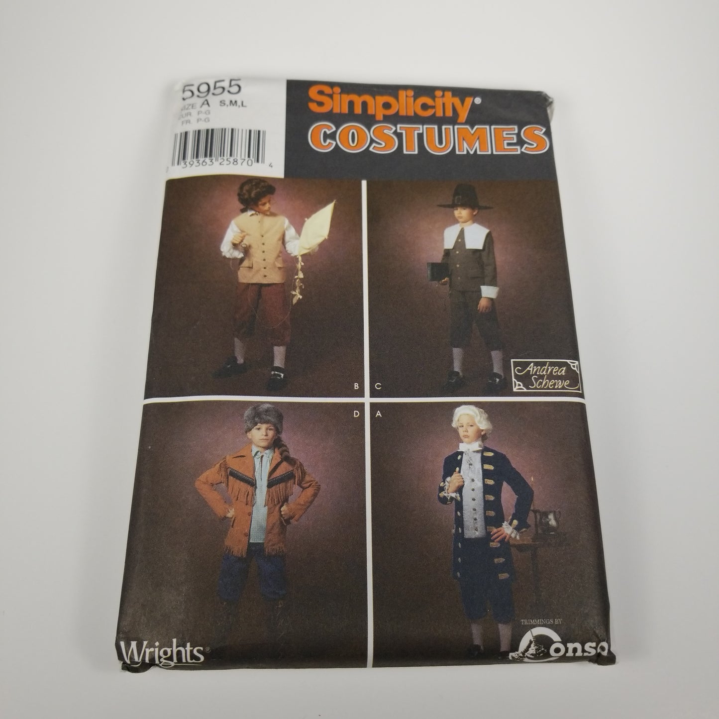 Simplicity Kids Costumes Sewing Pattern