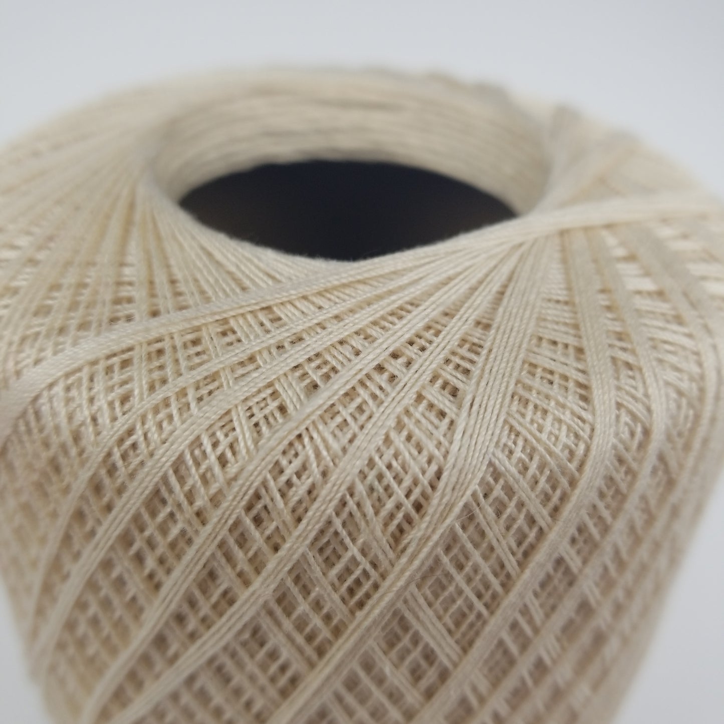 Lace Weight crochet cotton Yarn Beige color