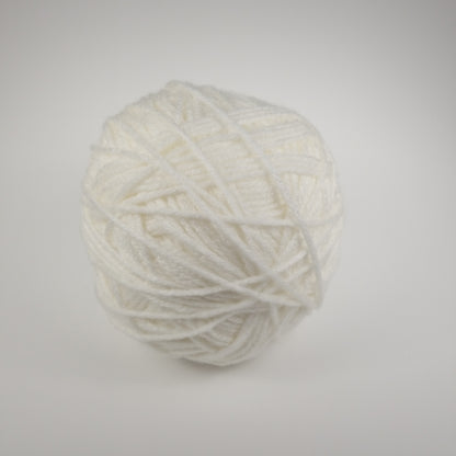 White Acrylic Yarn 134g