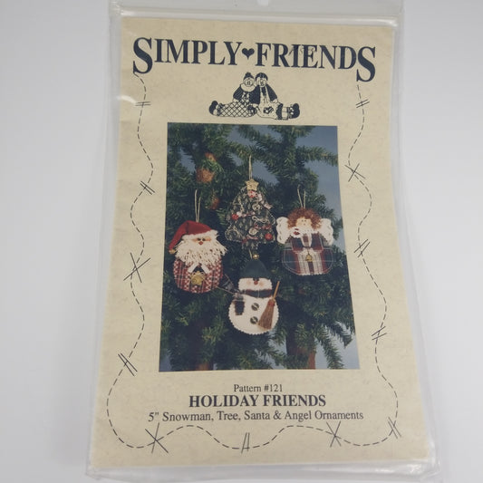 Holiday Friends Ornaments Sewing Pattern