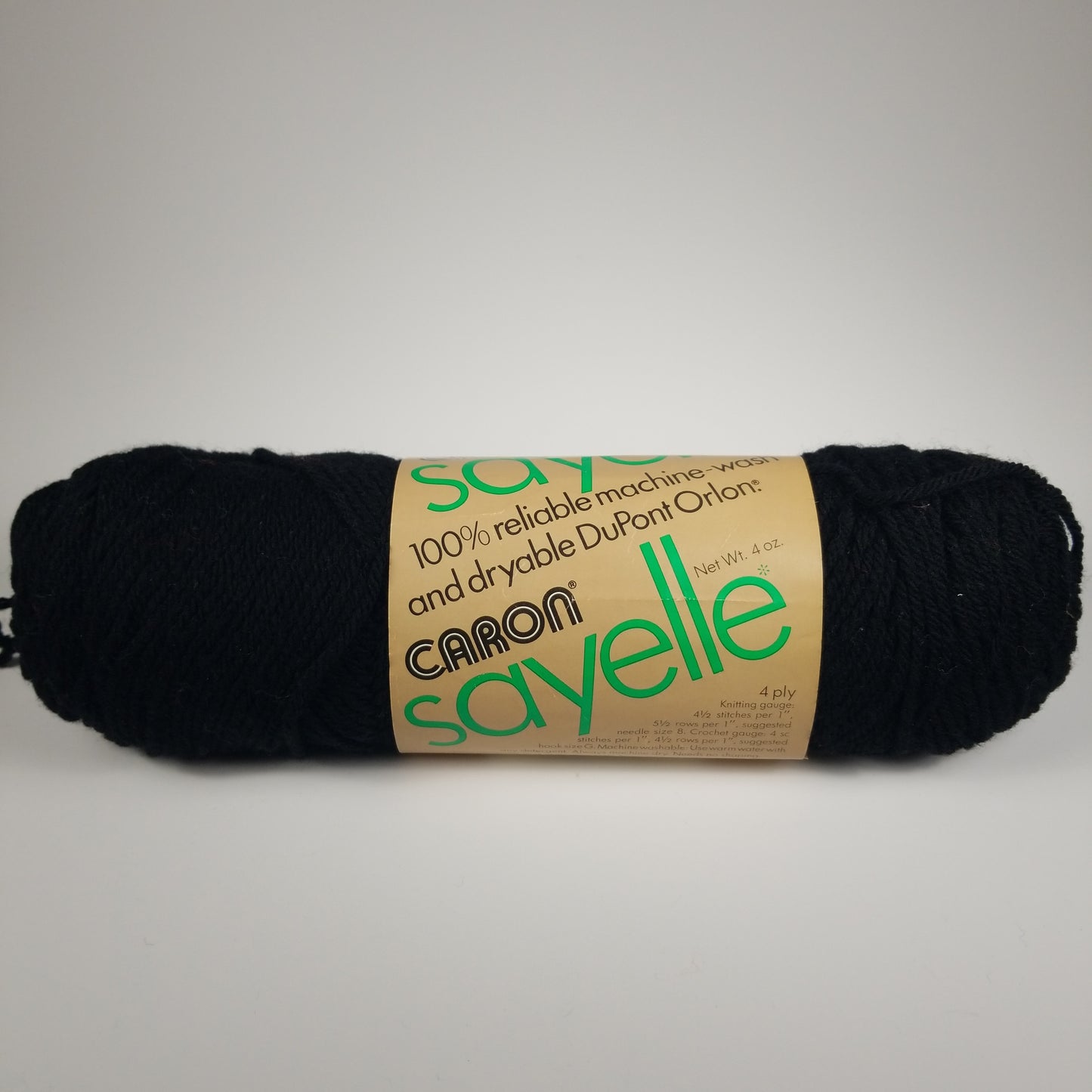 6 skein bundle Caron Sayelle Black Acrylic Yarn