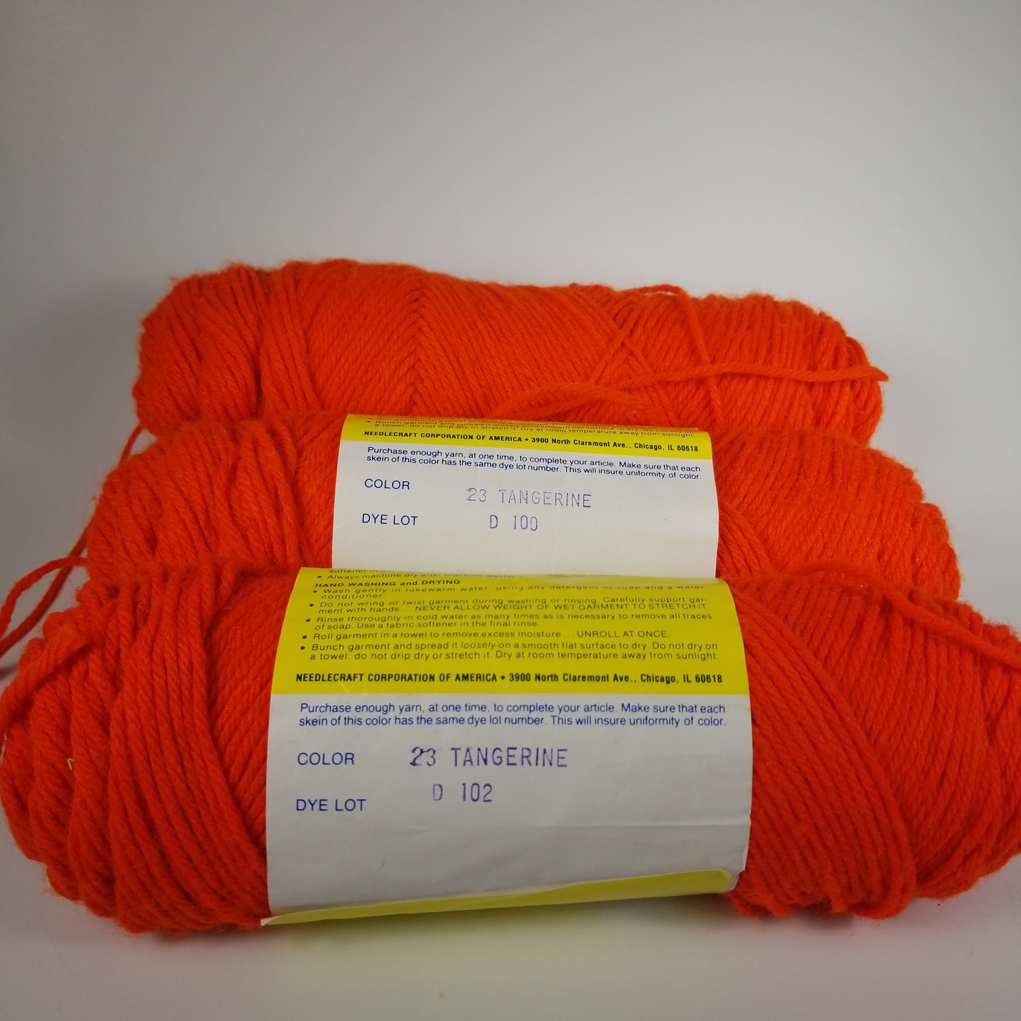 3 Skein Bundle Sayelle Tangerine Yarn