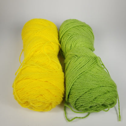 2 Skein Yarn Bundle Mystery Possibly DK Weight Acrylic