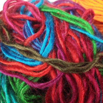 3.5 Skein Mystery Brand Acrylic Yarn Bundle