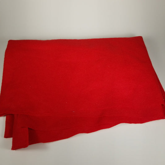 Red felt fabric