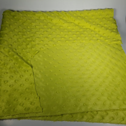 Light green bubble minky fabric