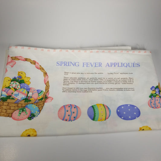 Spring easter Apllique fabric panel