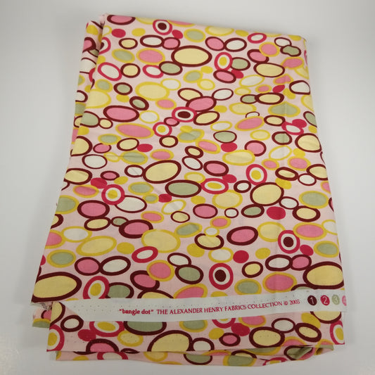 "Bangle dot" cotton fabric