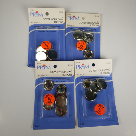 Cover your own button (4 packs)