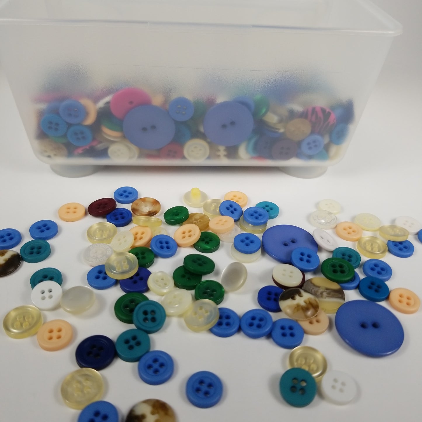 Huge lot of vintage plastic buttons