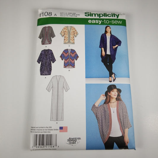 Simplicity 1108 sewing pattern