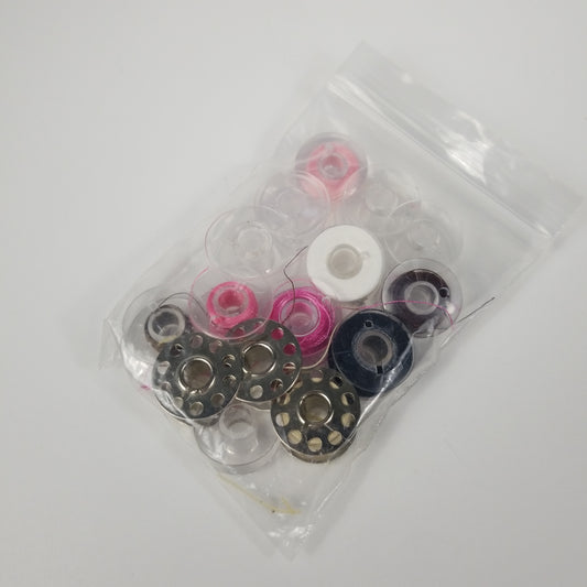 Metal and plastic bobbins