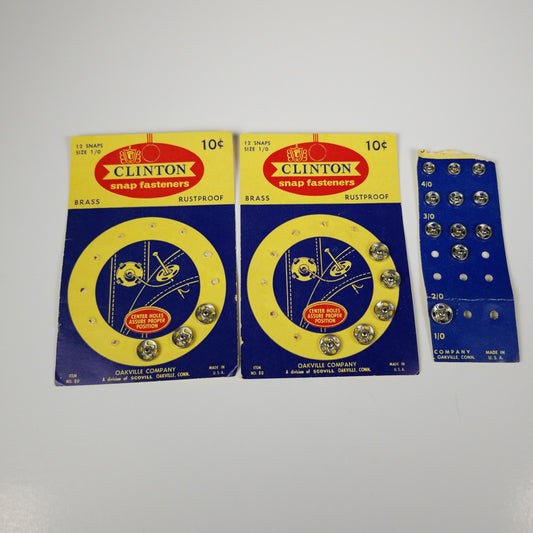 Vintage snap fasteners