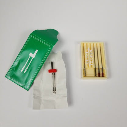 Machine needles and twin needle