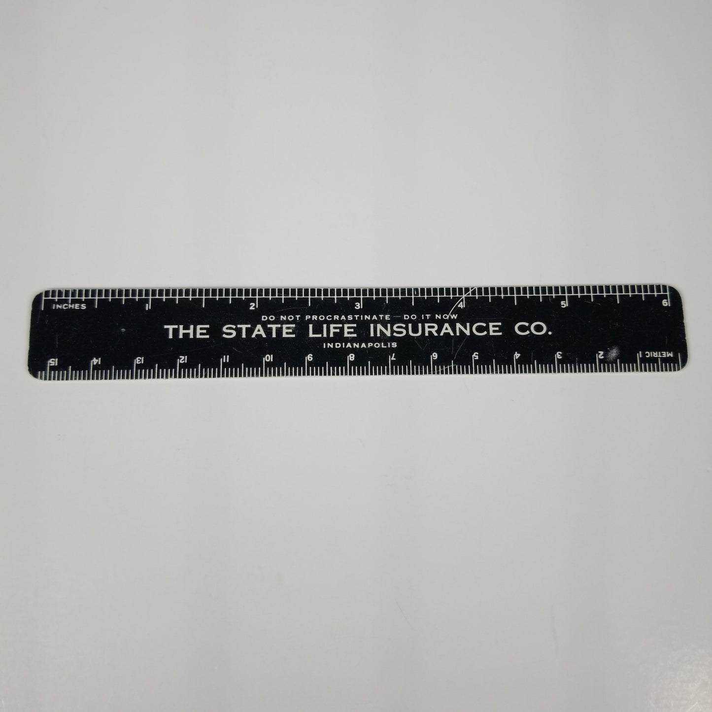 Vintage 6inch ruler from the state life insurance co.