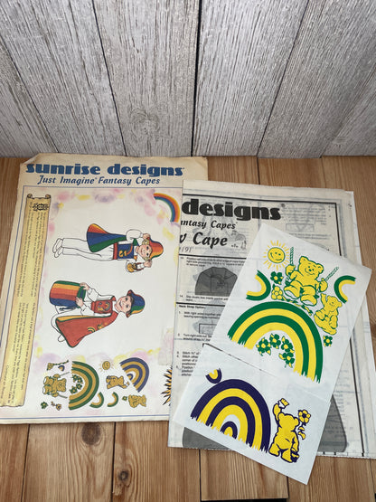 Sunrise Designs Rainbow Cape and Accessories Pattern Style 191 Fantasy Capes UNCUT FF