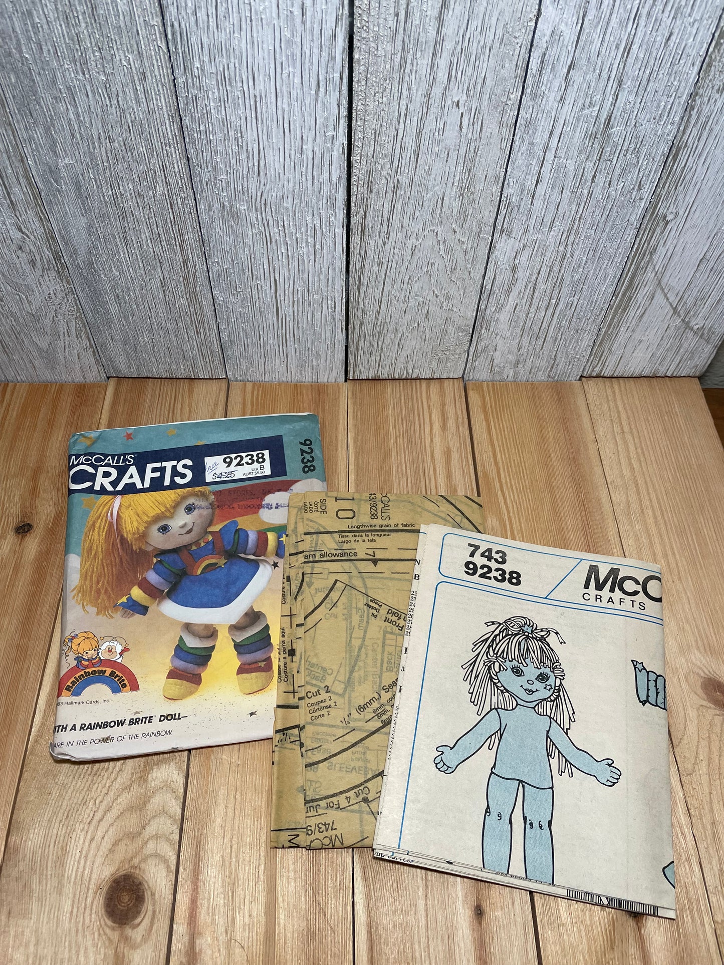 McCalls Crafts 9238 18" Rainbow Brite Doll Pattern UNCUT FF