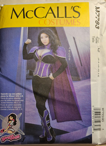 McCall's COSTUMES #7793 Yaya Han cosplay misses 6-14 uncut ff sewing pattern