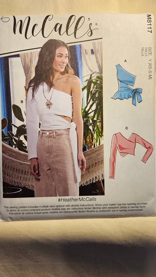 McCall's #M8117 misses size Y XS-M uncut ff sewing pattern