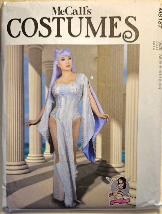 McCall's COSTUMES #M8187 Yaya Han cosplay misses 6-14 uncut ff sewing pattern