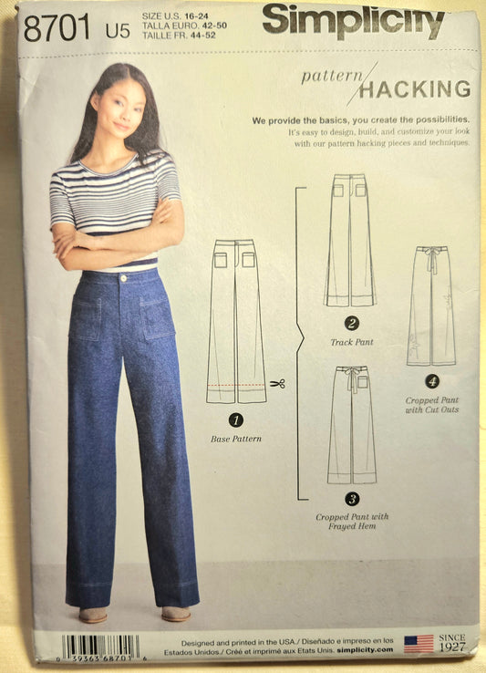 Simplicity #8701 misses sizes 16-24 uncut ff sewing pattern