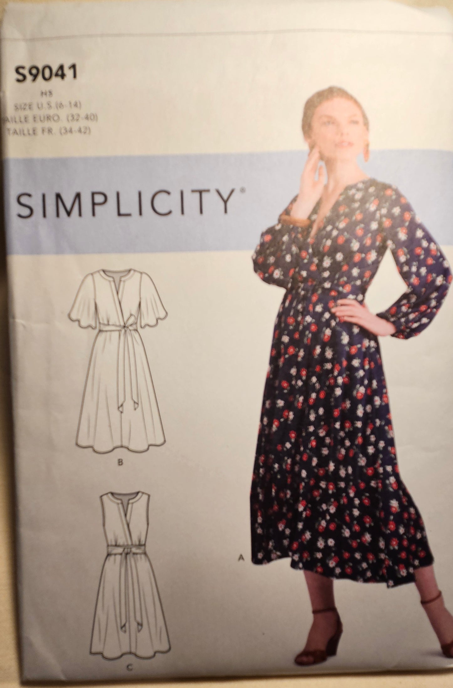 Simplicity #S9041 misses dress sizes H5 6-14 uncut ff sewing pattern