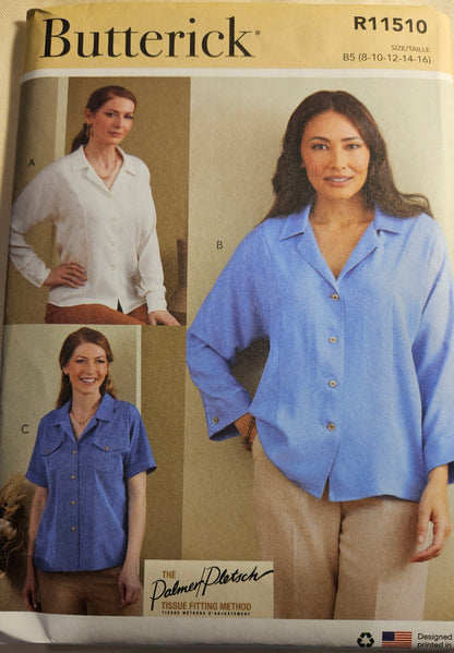 Butterick #R11510 misses top sizes B5 8-16 uncut ff sewing pattern