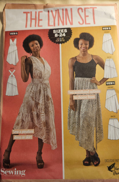 Simply Sewing The Lynn Set misses size 8-24 uncut ff sewing pattern