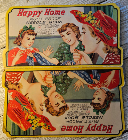 Vintage Advertising Needle Books Japan - Sewing Susan Circle Happy Home Travel Cornet Stores - (U pick)