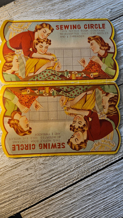 Vintage Advertising Needle Books Japan - Sewing Susan Circle Happy Home Travel Cornet Stores - (U pick)