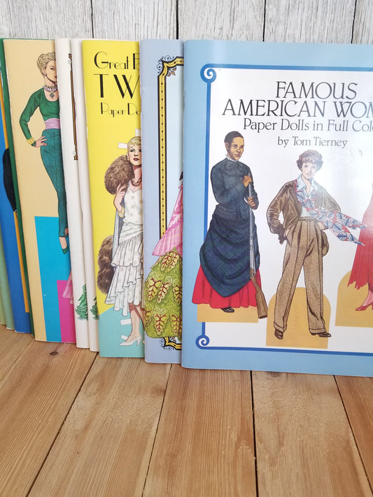 Uncut Paper Dolls in Full Color by Tom Tierney Book New