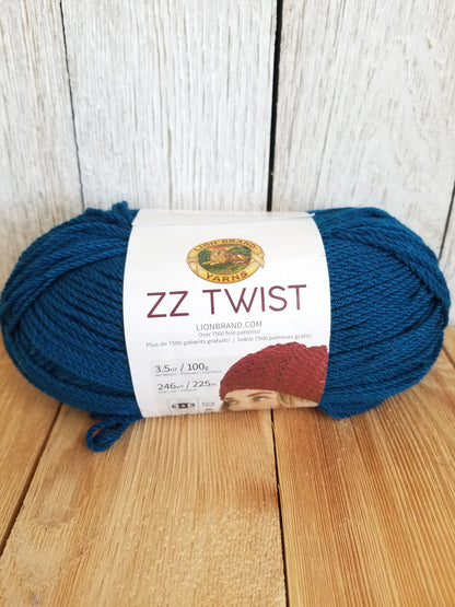 Lion Brand ZZ Twist Pick your Color Full Skein Yarn