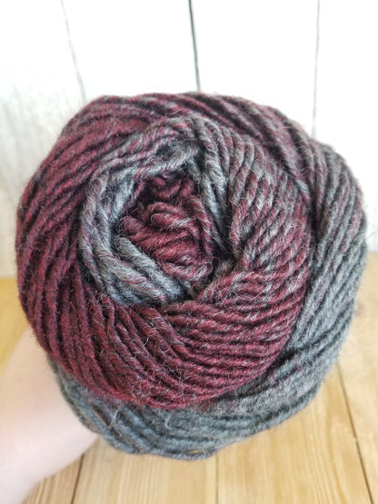 Lion Brand Scarfie Yarn Full Skein Oxford Claret