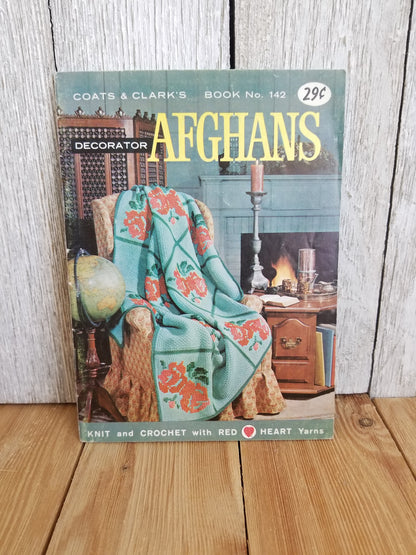 Vintage Knitting and Crochet Books lot of 3 Pattern Stitches Decorator Afghans Colorwork Mittens