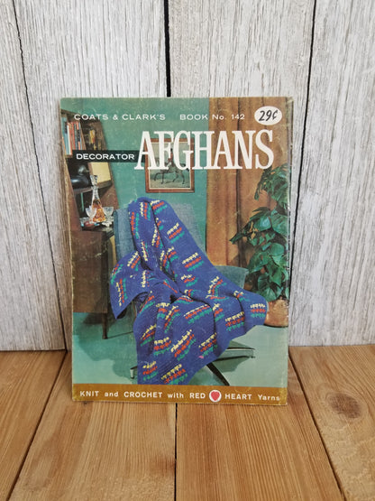 Vintage Knitting and Crochet Books lot of 3 Pattern Stitches Decorator Afghans Colorwork Mittens