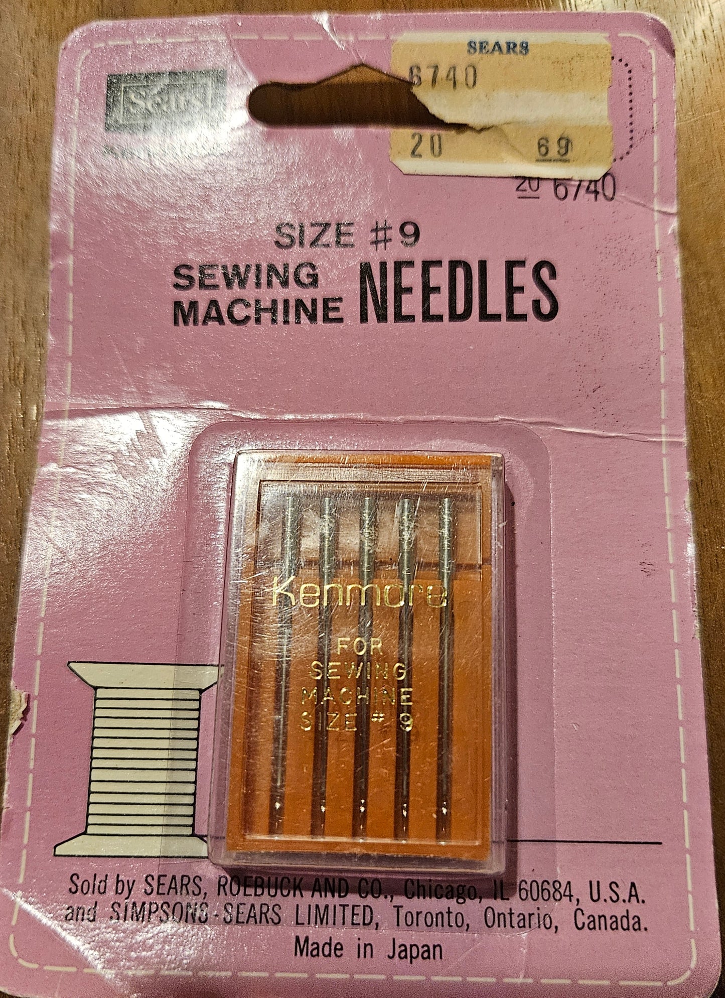 Kenmore Sewing Machine needles (U PICK brand size)