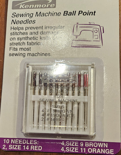 Kenmore Sewing Machine needles (U PICK brand size)